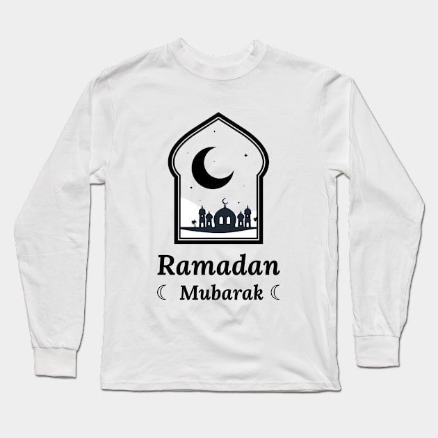Ramadan Mubarak Long Sleeve T-Shirt by Creative Meows